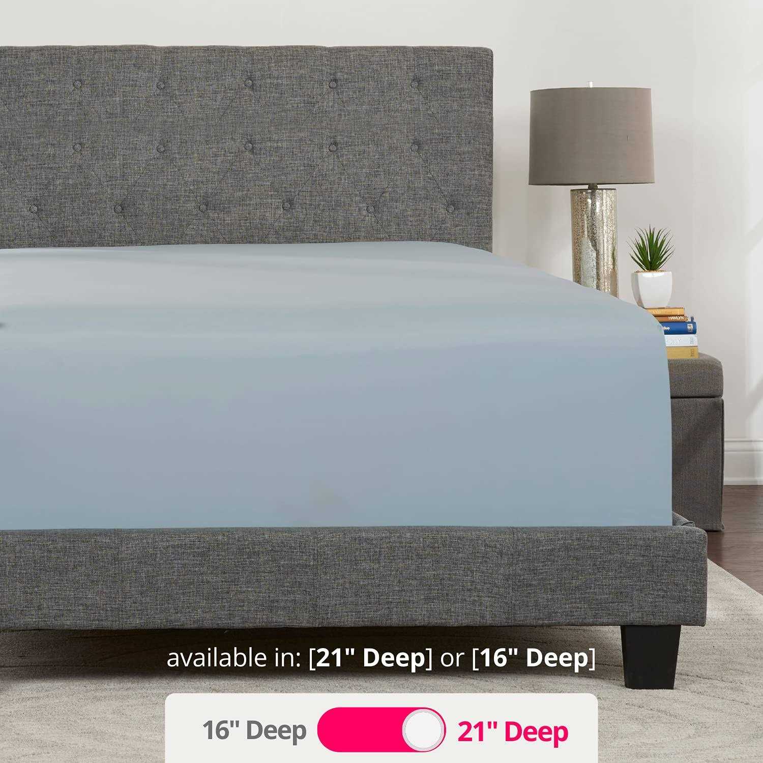 DeaLuxe Deep Pocket Fitted Sheet Extra Deep Pocket Fitted Sheet Only - Image 2