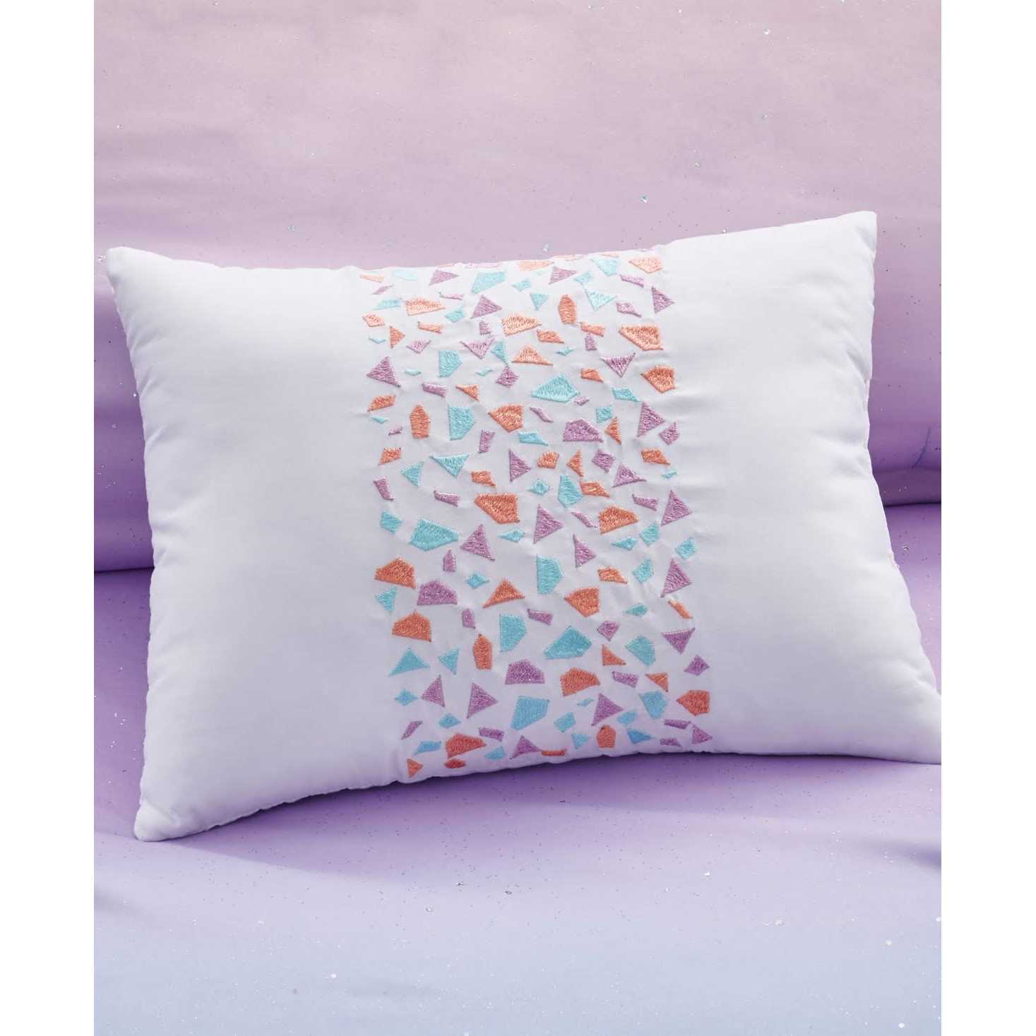 Mi Zone Metallic Glitter Printed Reversible Comforter Set - Image 5