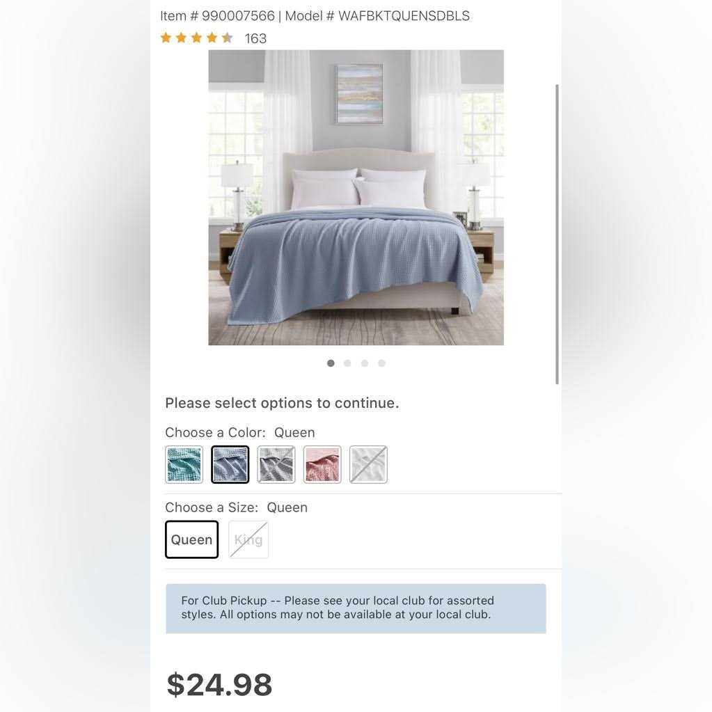 Member's Mark Member's Mark Waffle Knit Blanket - Image 3