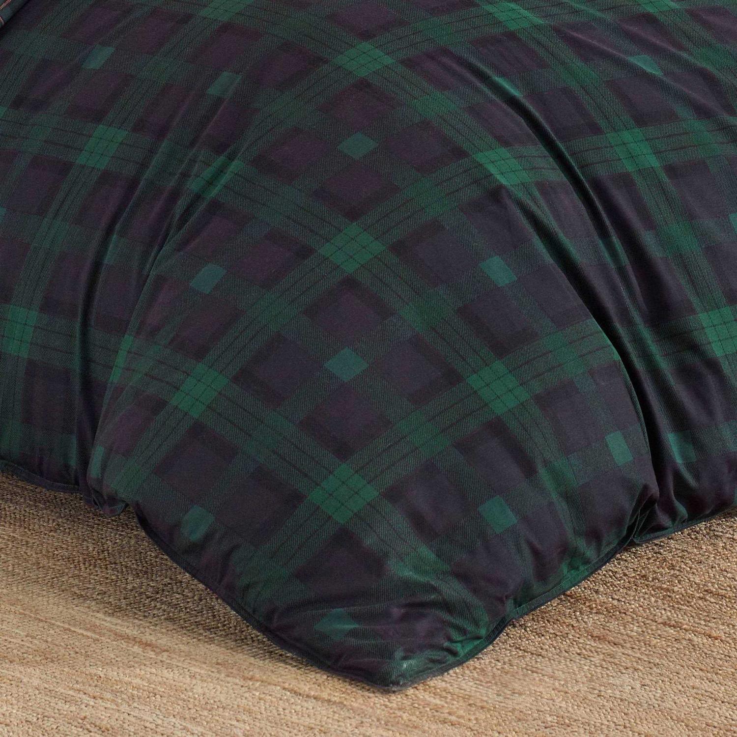Eddie Bauer Green Tartan Woodland Comforter Set - Image 4