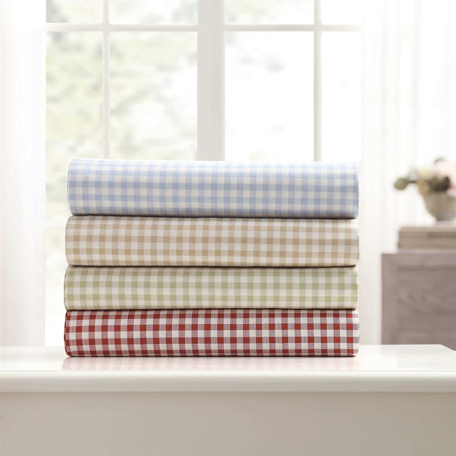 Laurel & Mayfair 250tc Gingham Print Sheet Set - Image 3