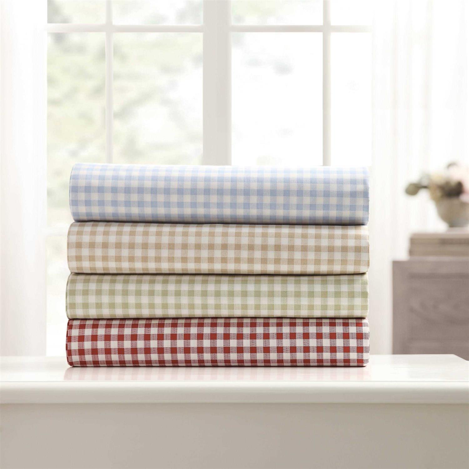 Laurel & Mayfair 250tc Gingham Print Sheet Set - Image 5