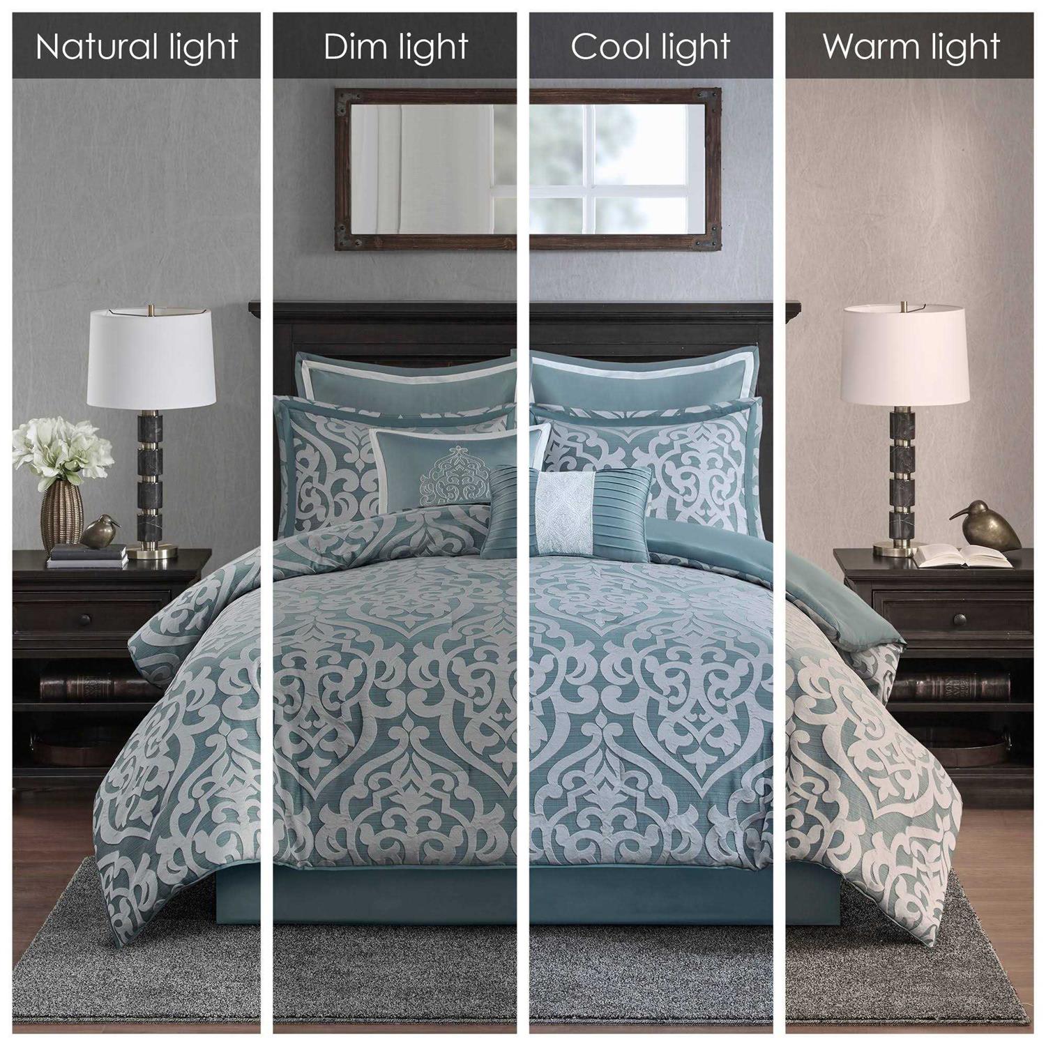 Madison Park Odette 8 Piece Jacquard Comforter Set - Image 3