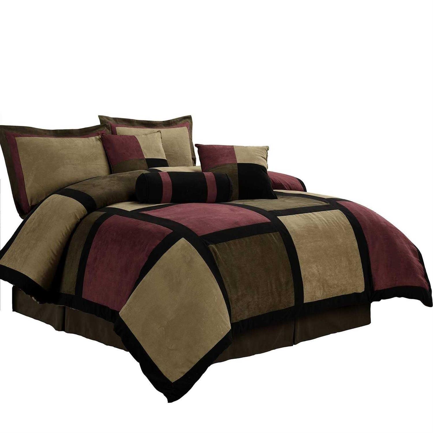 Chezmoi Collection 7-Piece Quilted Patchwork Comforter Set - Image 3