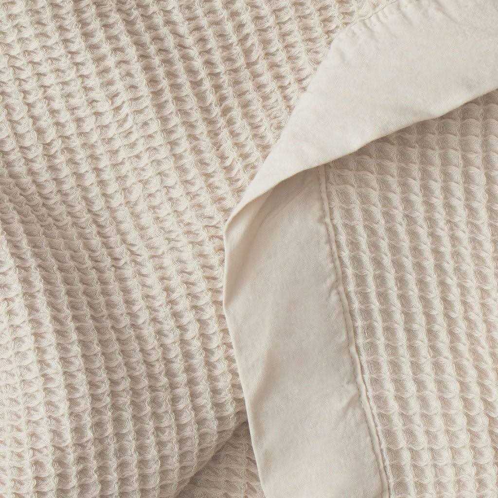 Waffle Blanket in Ivory (Size: Oversized Throw) - Cozy Earth - Image 3