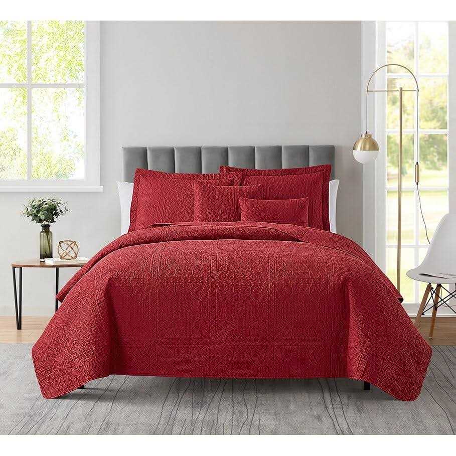 Clara Clark Bedspread Quilt Set Weave Pinsonic Lightweight Coverlet Set - Image 3