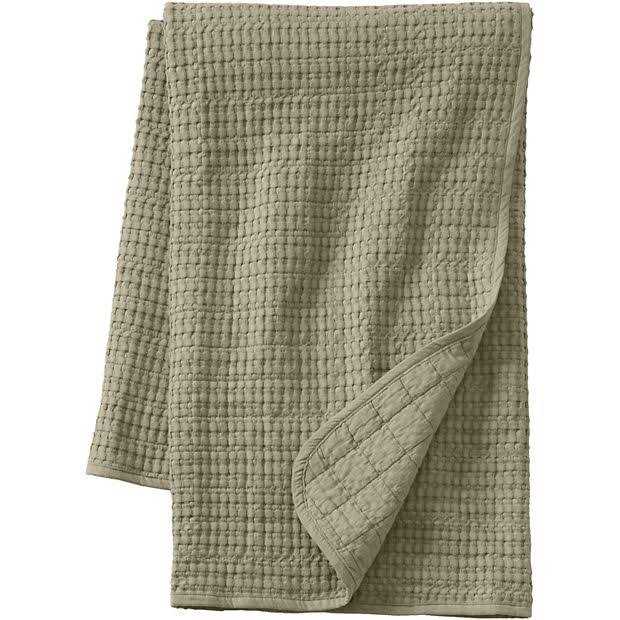 Lands' End Waffle Weave Throw Blanket - Image 4