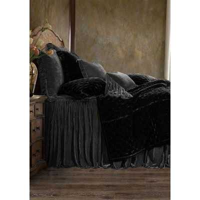 HiEnd Accents Stella Faux Silk Velvet Bedspread Set - Image 5