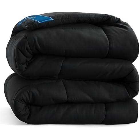 CozyLux Queen Size Bedding Comforter Duvet Insert Quilted Grey Comforters with Corner Tabs - Image 4