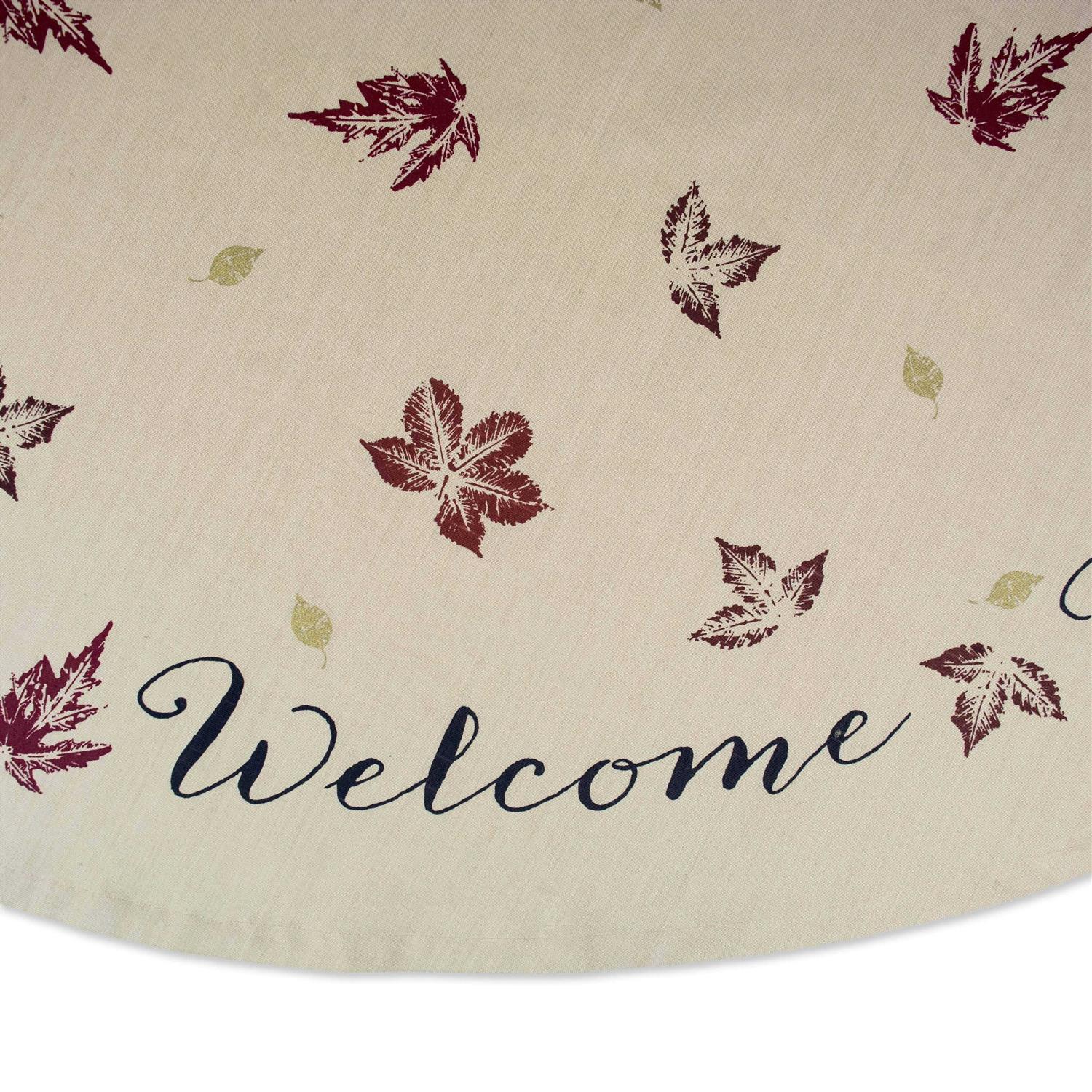 DII Rustic Leaves Print Tablecloth - Image 5