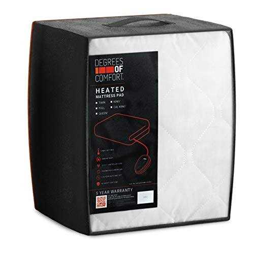 Degrees Of Comfort Dual Control Heated Mattress Pad King Size Electric Bed Warmer W/ adjustable Zone Heating - Image 5