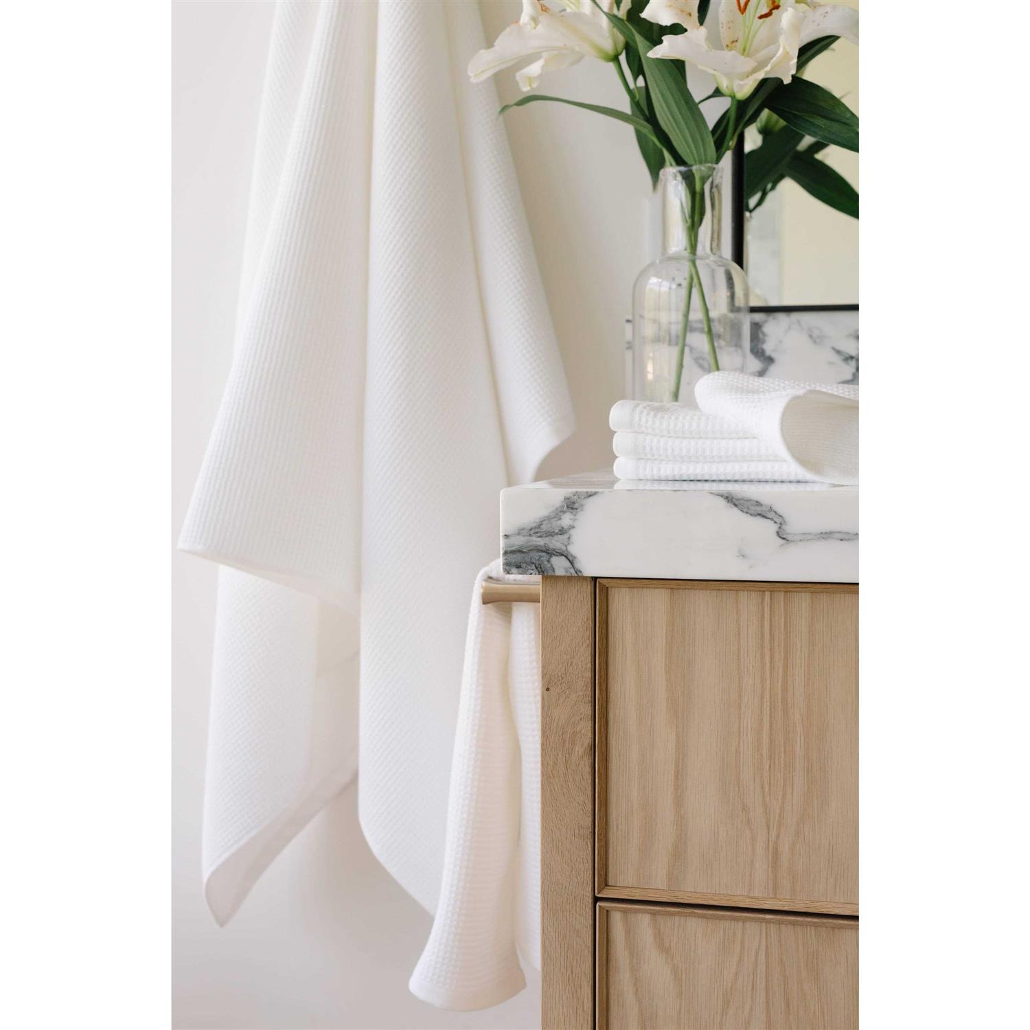 Cozy Earth Waffle Terry Charcoal Washcloths - Image 3