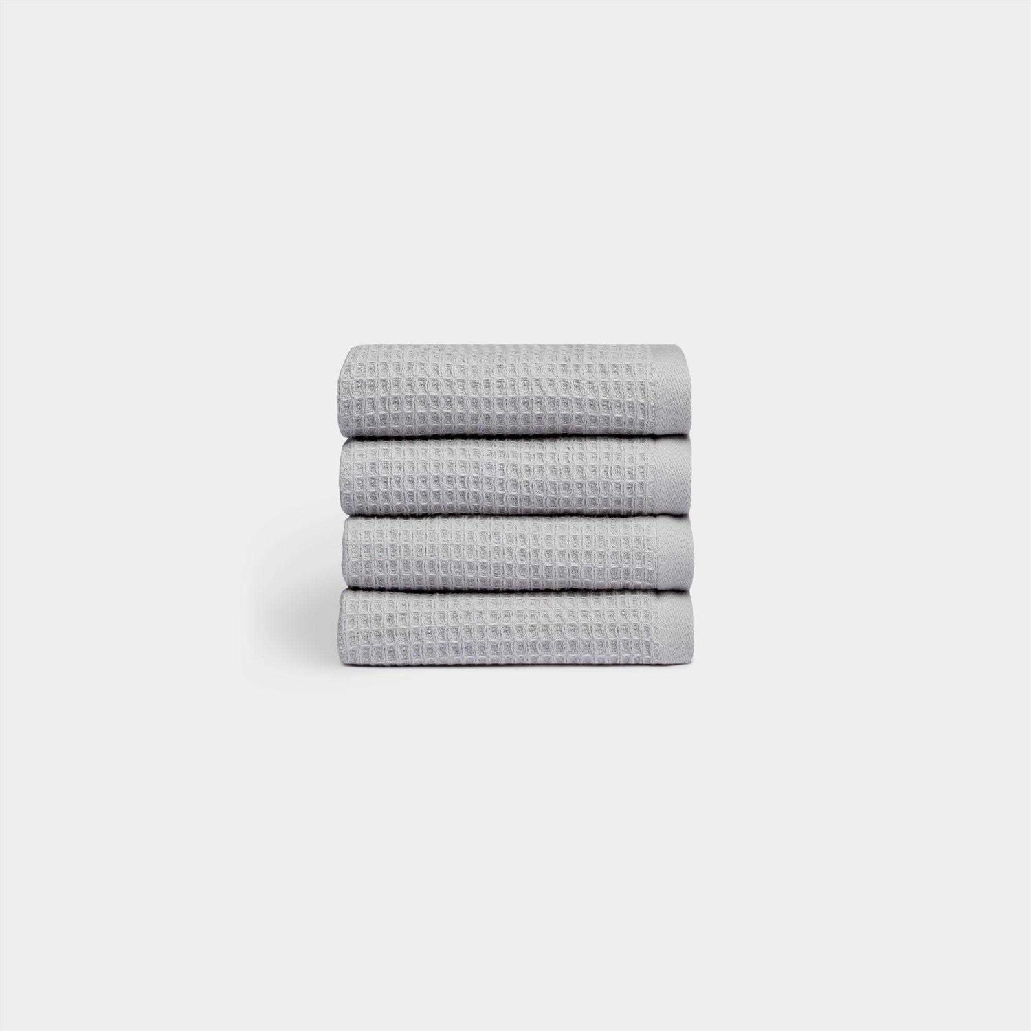 Cozy Earth Waffle Terry Charcoal Washcloths - Image 3