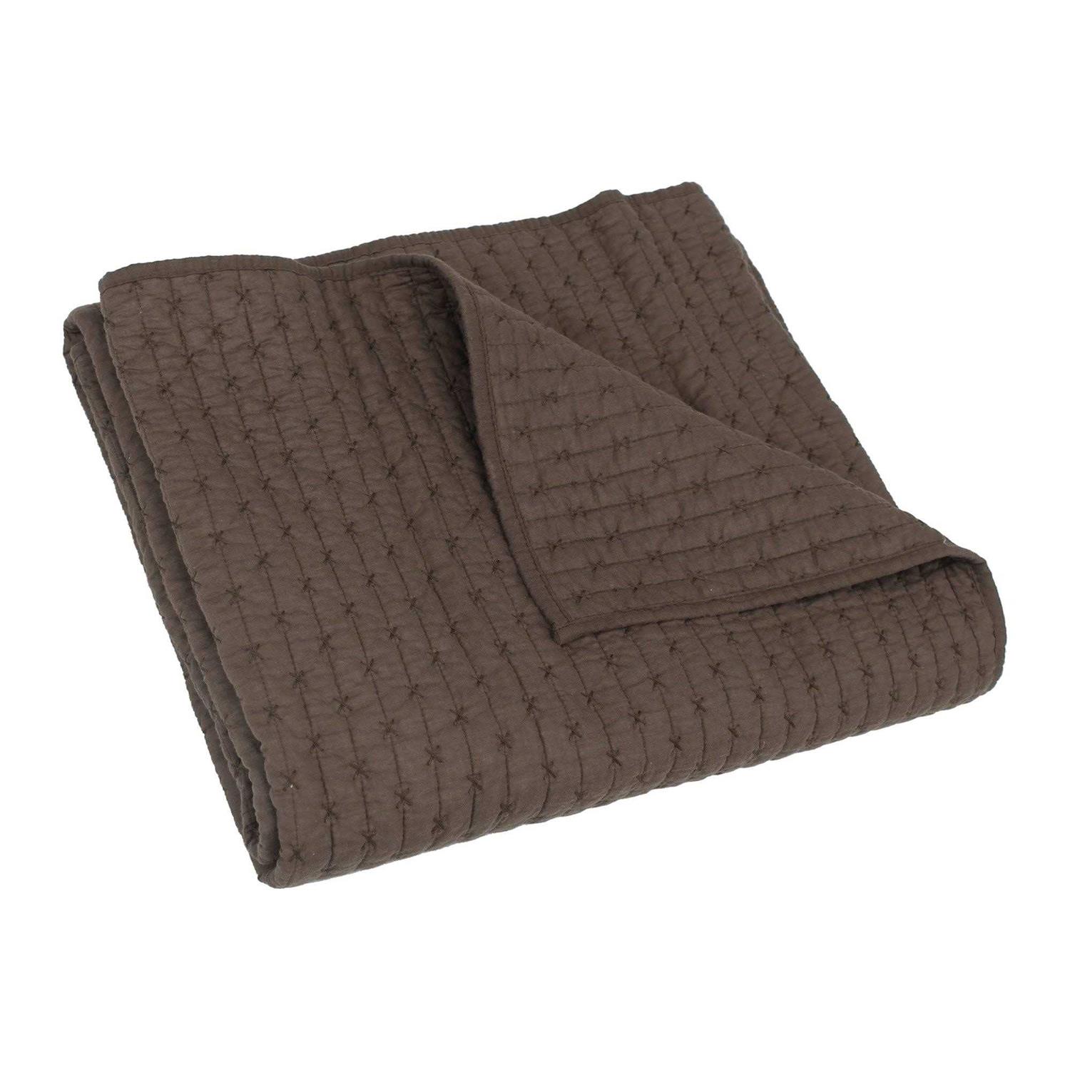 Levtex Home Cross Stitch Quilted Throw - Image 4