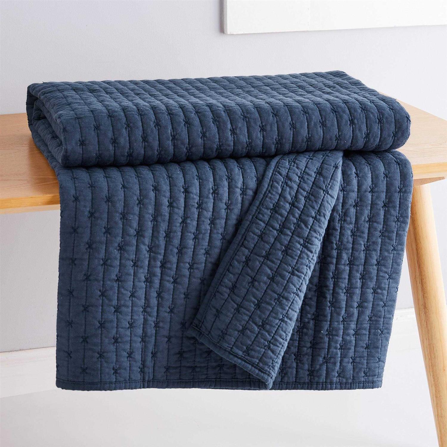Levtex Home Cross Stitch Quilted Throw - Image 5