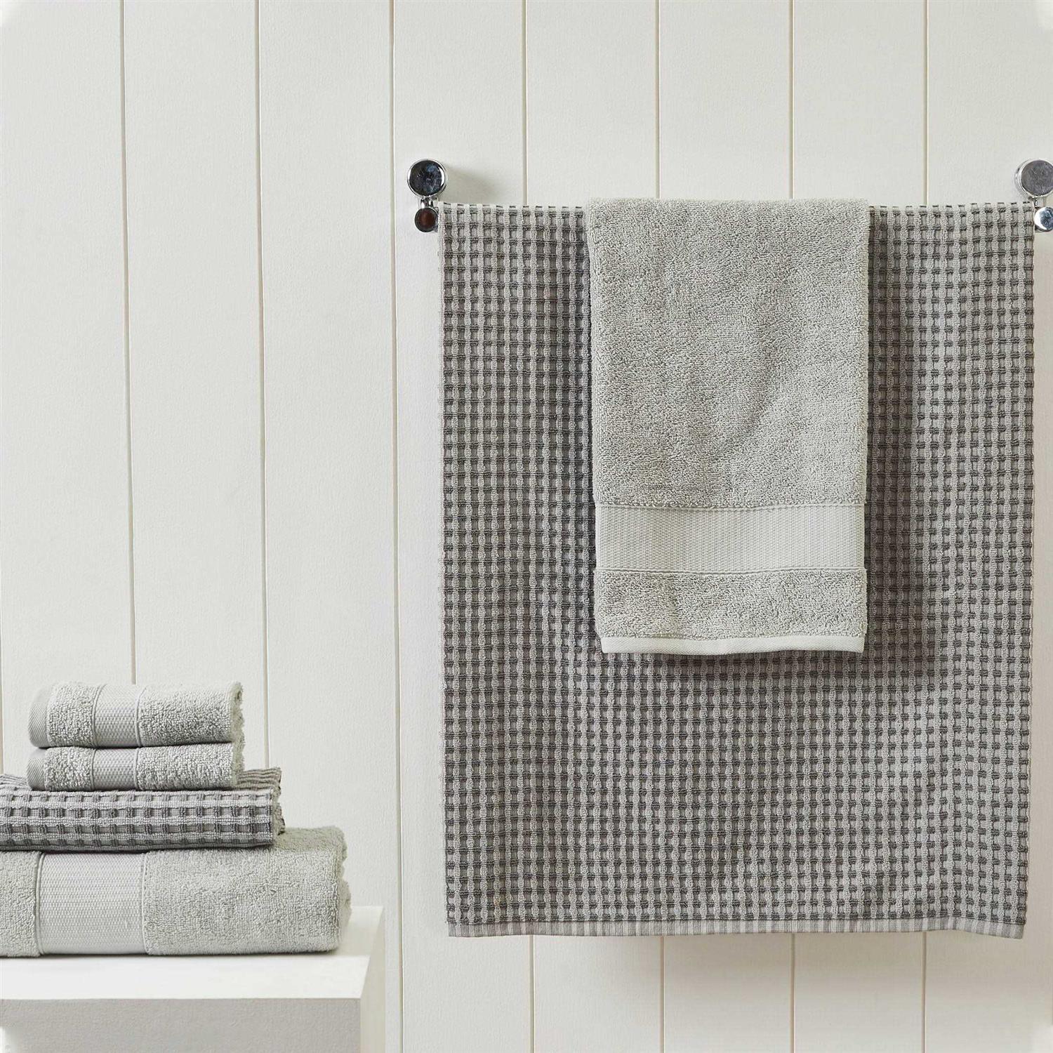 Modern Threads 6-Piece Yarn Dyed Cobblestone Jacquard Towel Set - Image 3