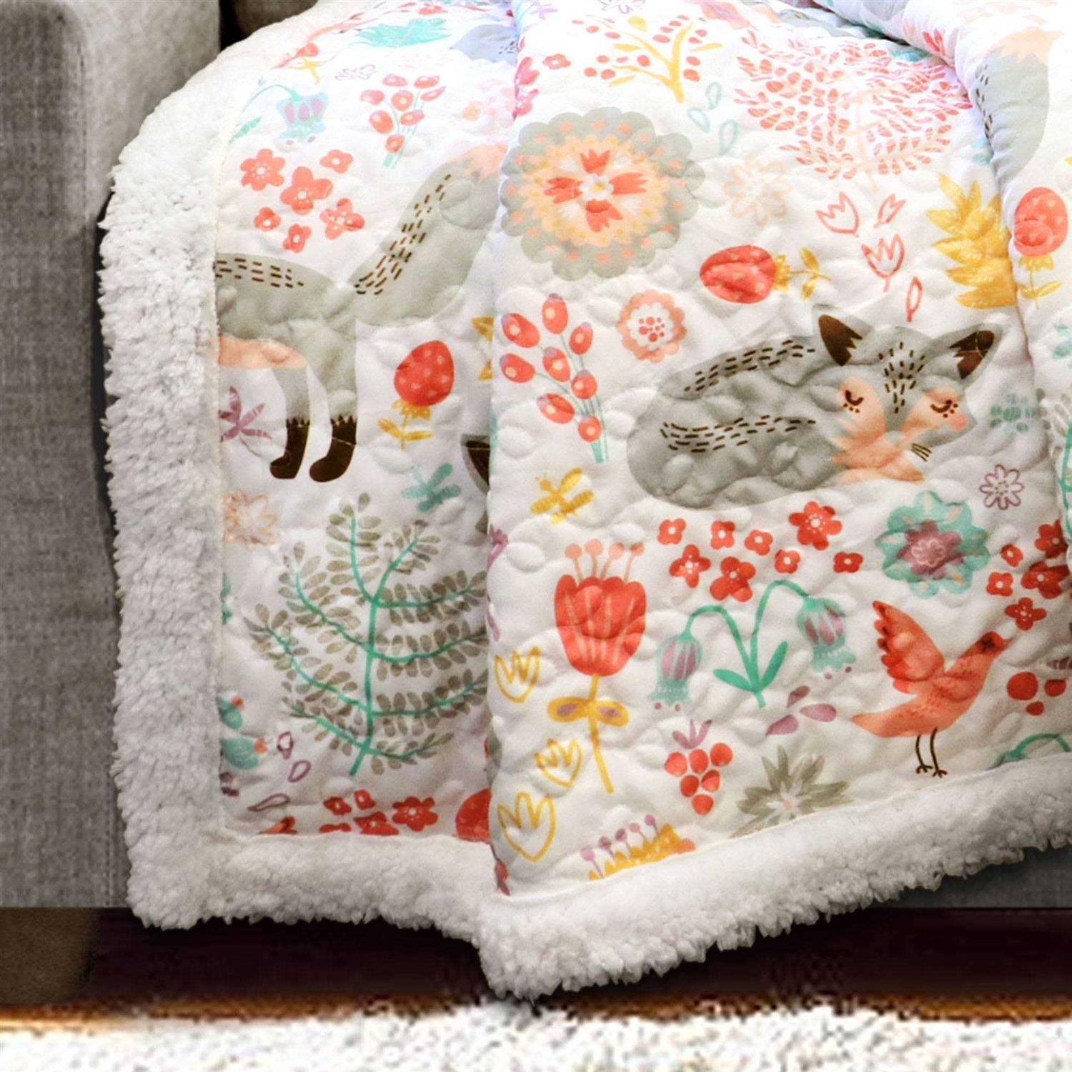 Lush Decor Pixie Fox Sherpa Throw - Image 2