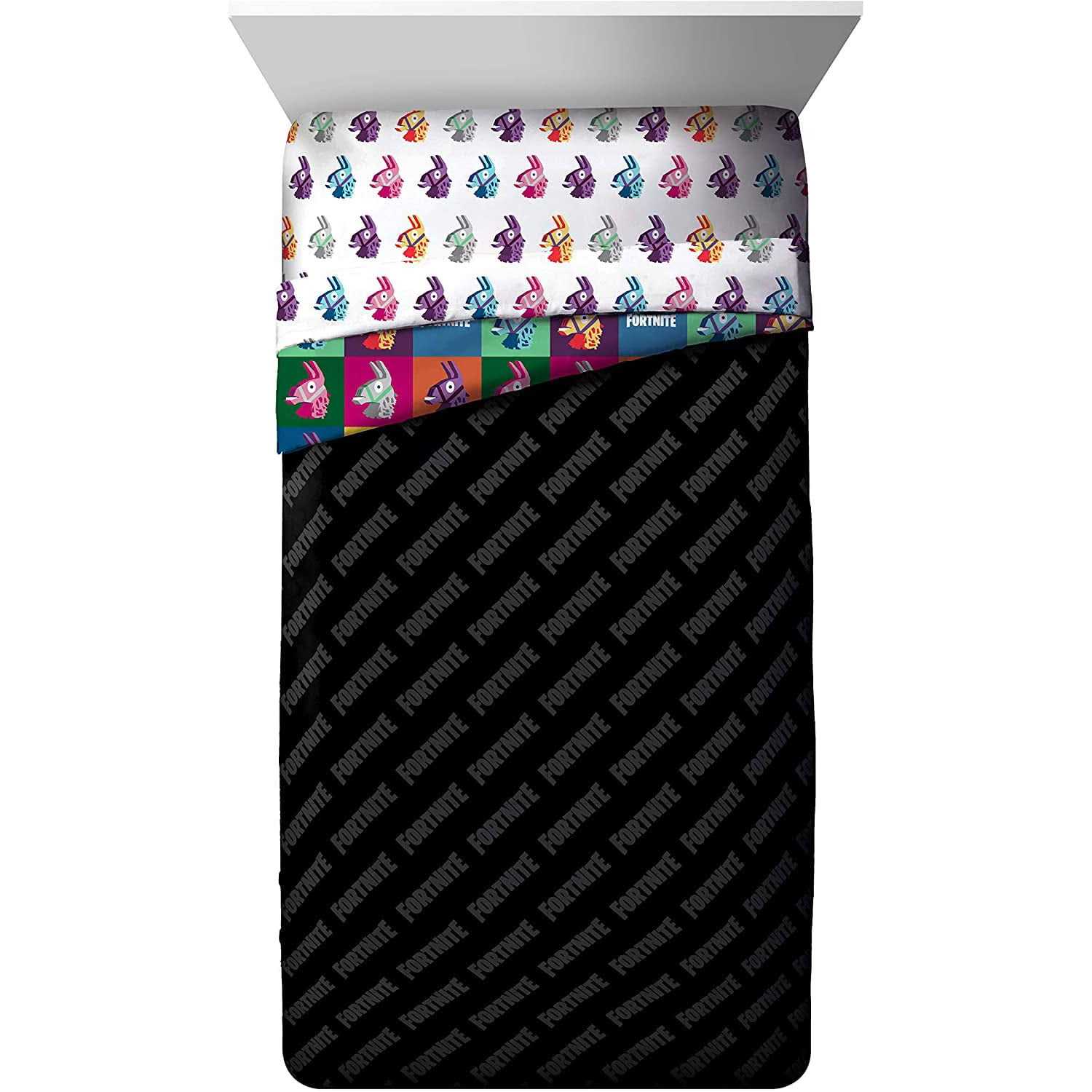 Jay Franco Fortnite Neon Warhol 5 Piece Full Bed Set - Image 4