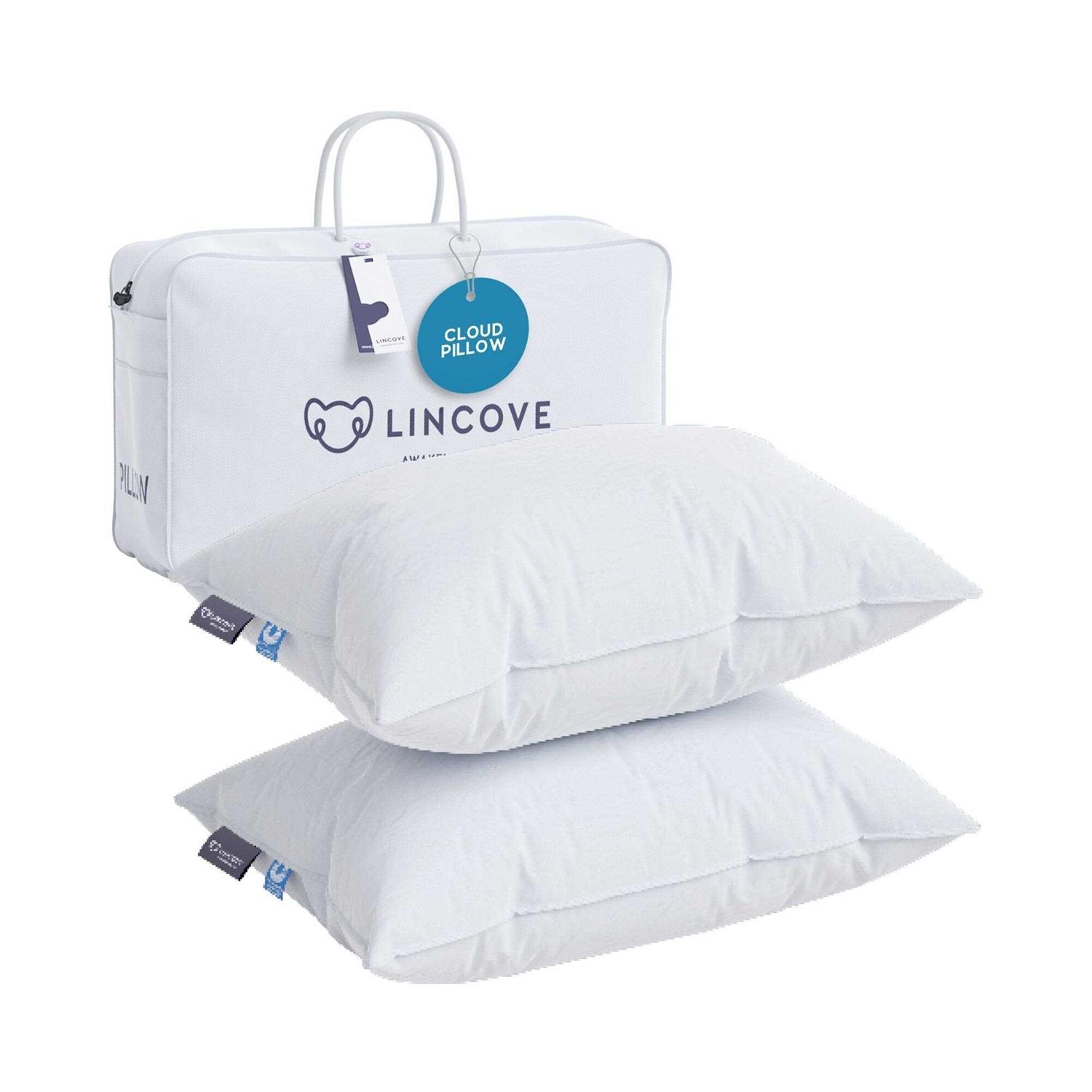 Lincove Cloud Canadian White Down Luxury Pillow Comfortable Pillows for Sleeping - Image 3