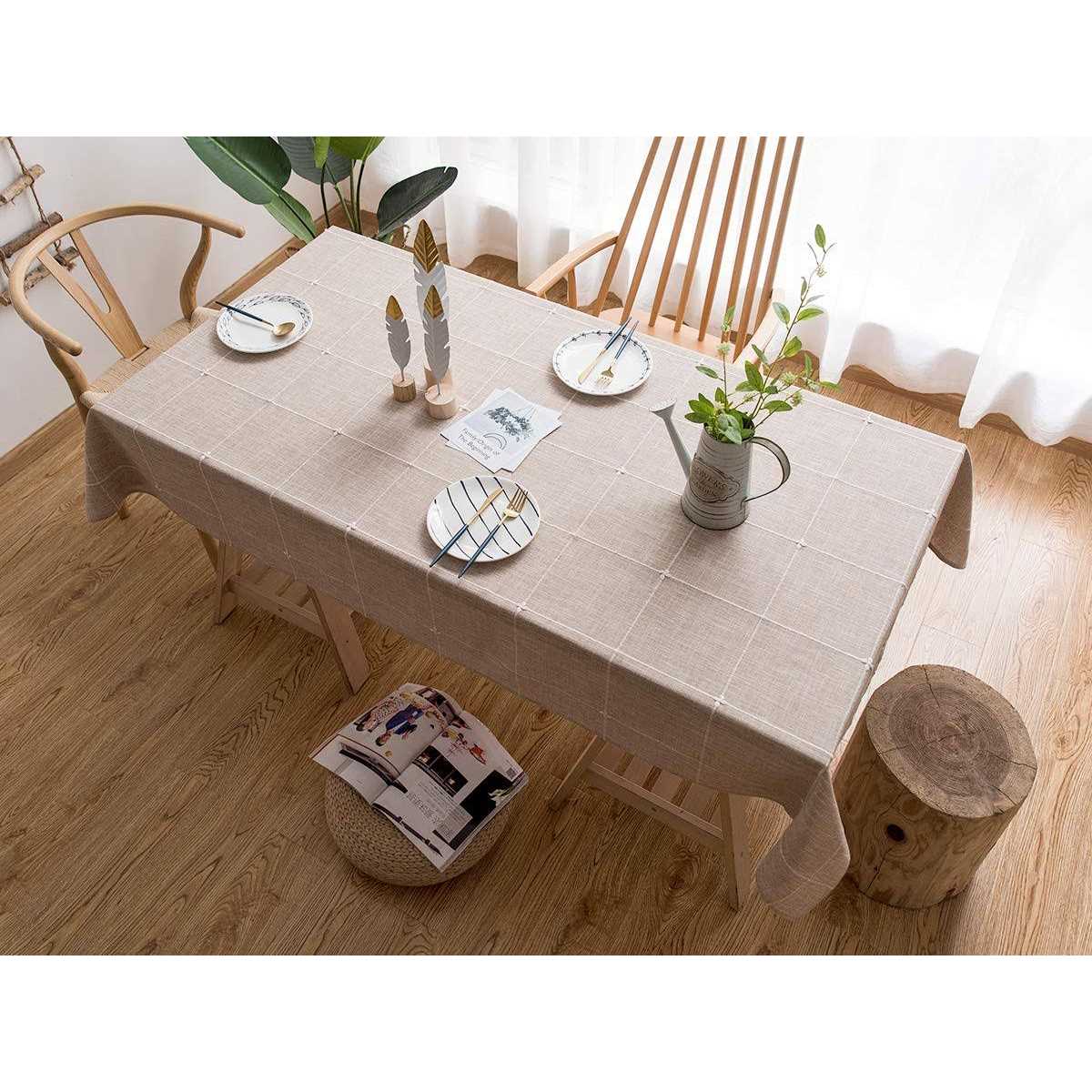 Linenlux Stylish Square Rectangular Tablecloth/table Cover for Kitchen Dinning Tabletop Decoration Striped Rectangle/oblong 53 X - Image 3