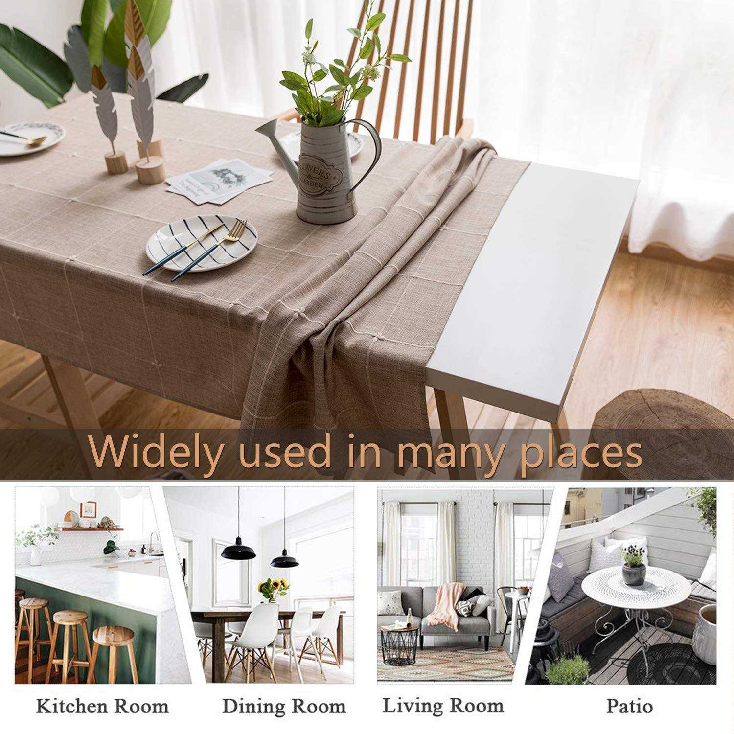 Linenlux Stylish Square Rectangular Tablecloth/table Cover for Kitchen Dinning Tabletop Decoration Striped Rectangle/oblong 53 X - Image 4