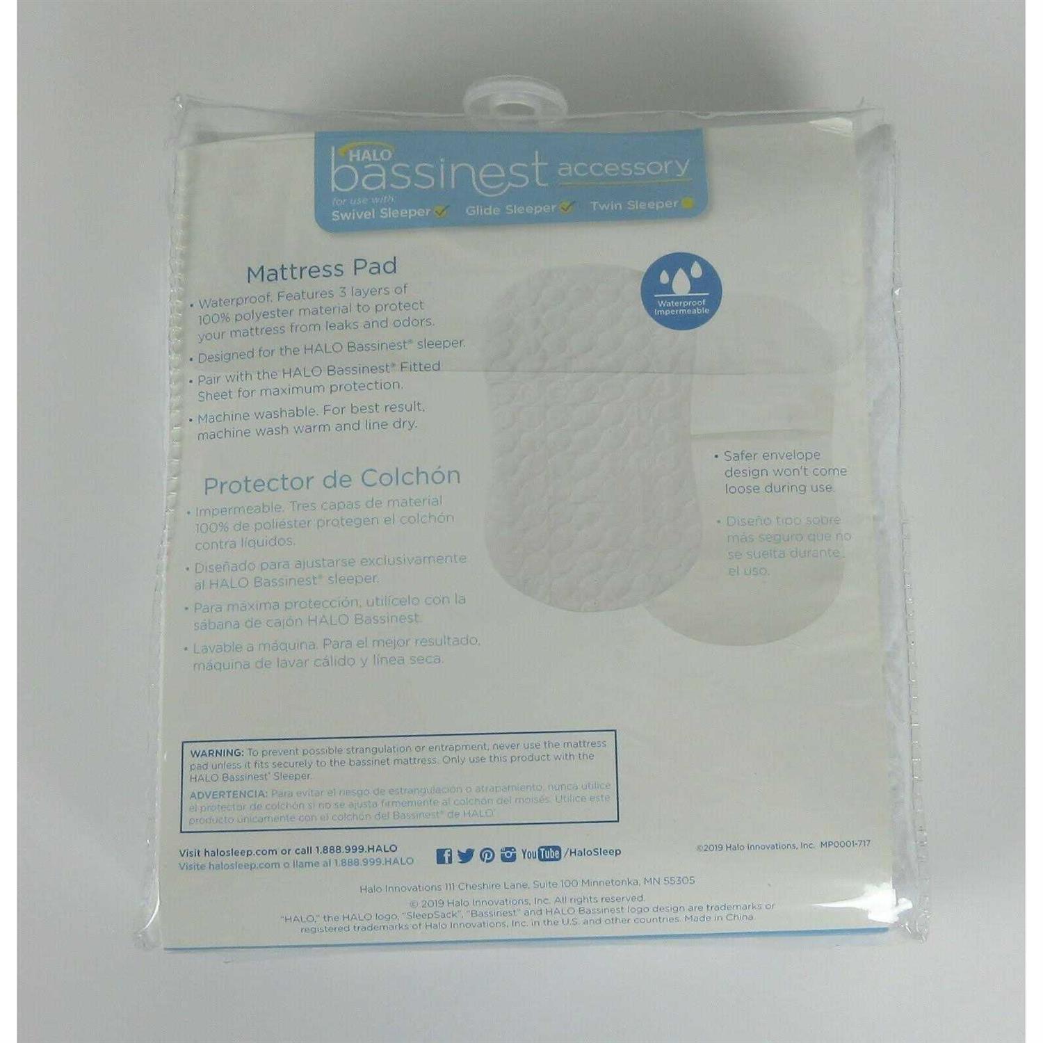 Halo Bassinest Waterproof Mattress Pad - Image 5