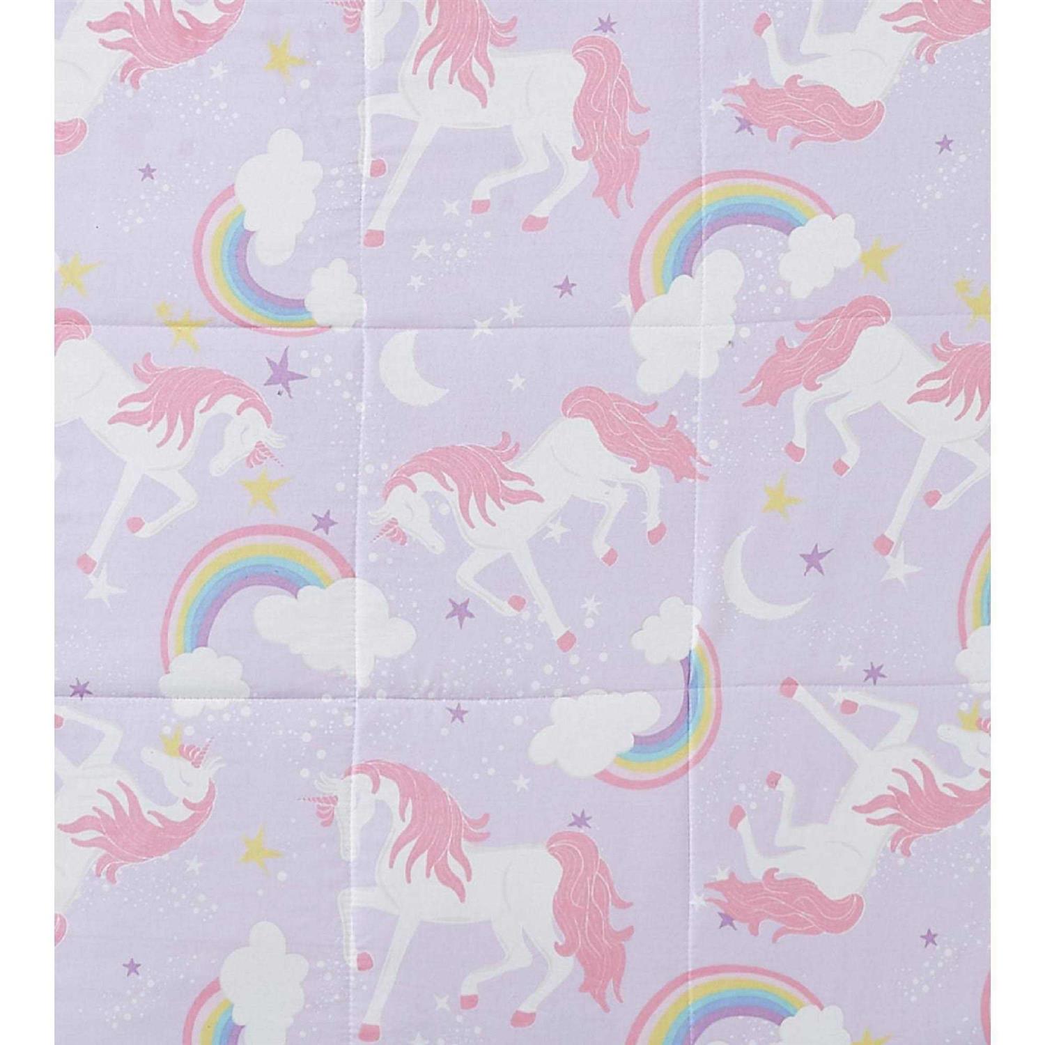 My World 3-Piece Rainbow Unicorn Comforter Set - Image 4