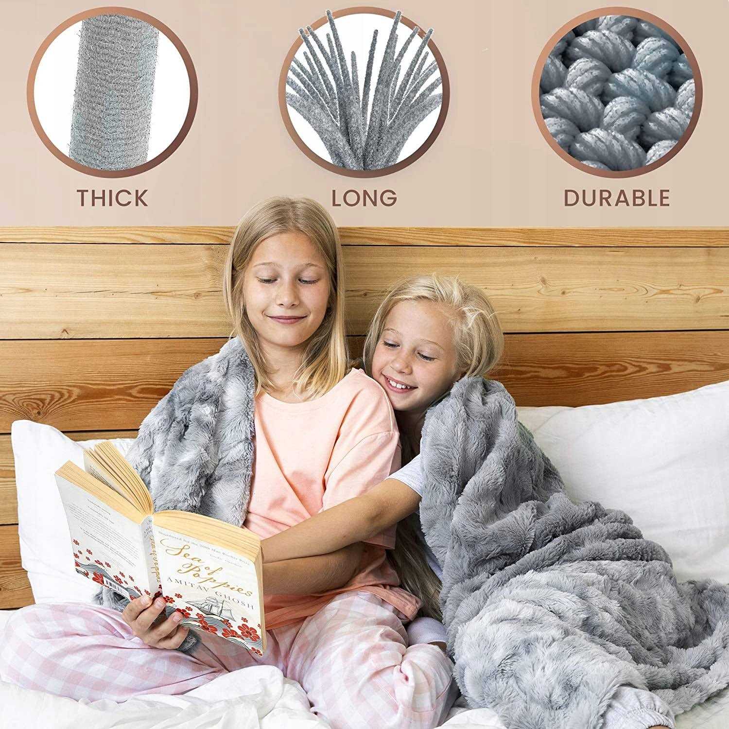 Everlasting Comfort Luxury Faux Fur Throw Blanket - Image 5