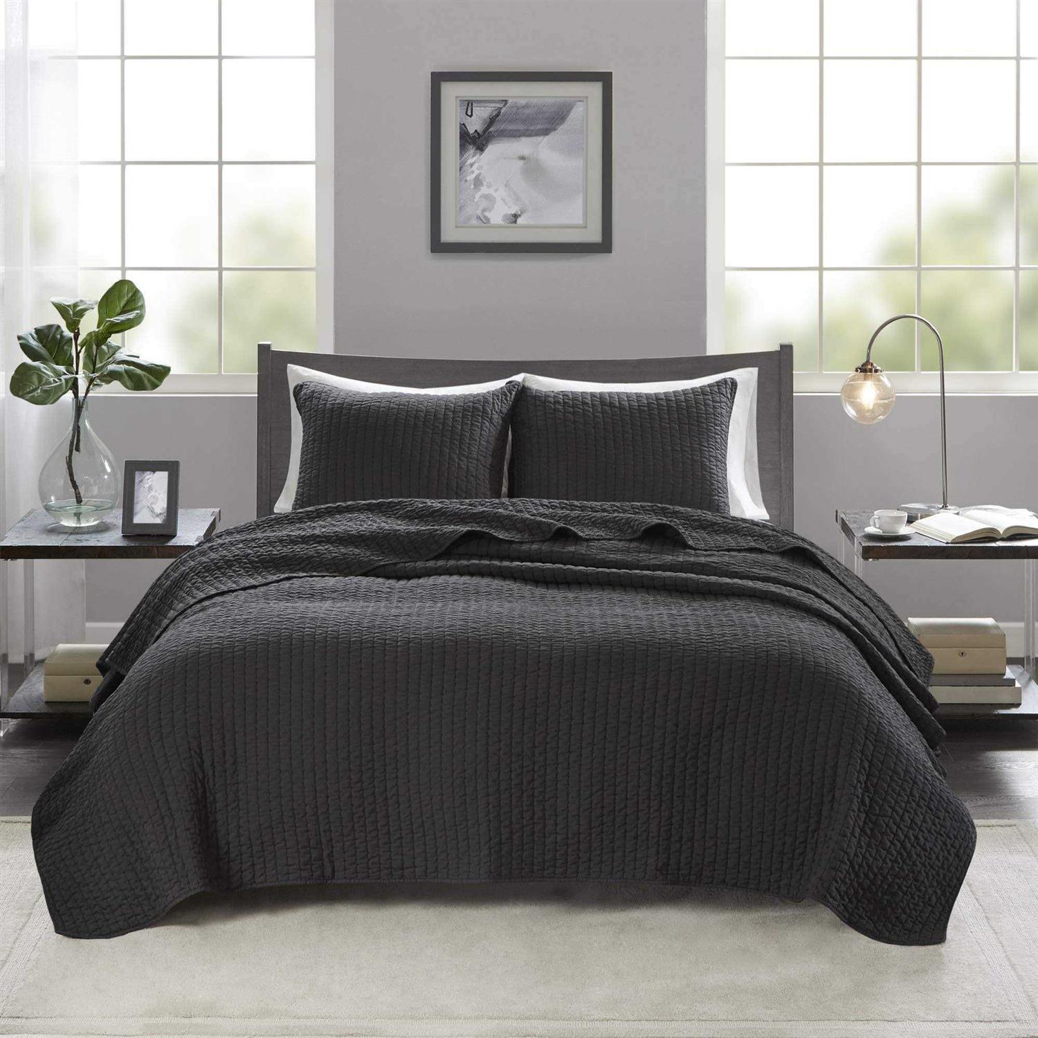 Madison Park Keaton Reversible Coverlet Set