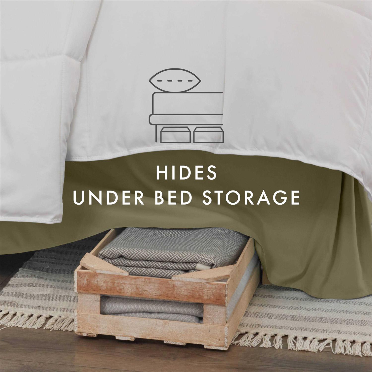 Home Collection Premium Pleated Dust Ruffle Bed Skirt - Image 4