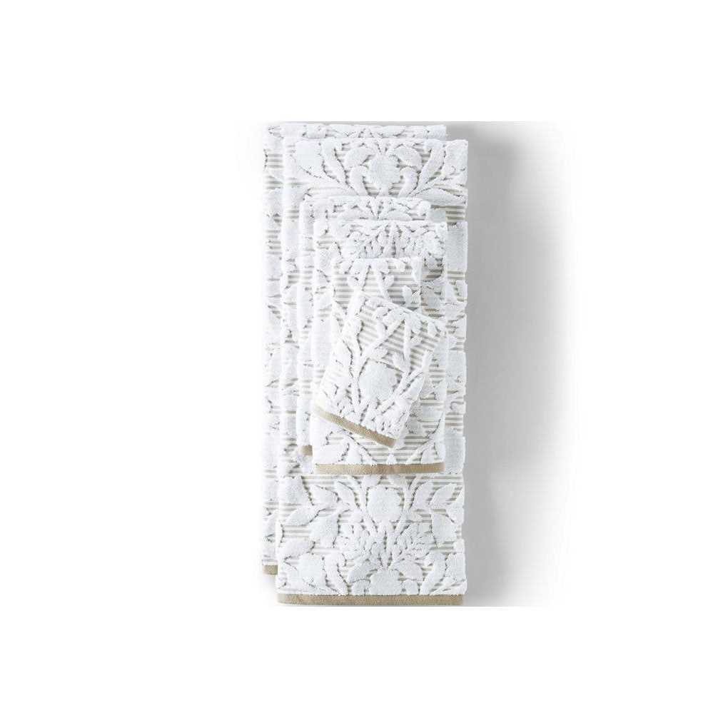 Lands' End Cotton Sculpted Bath Towel Set - Image 2