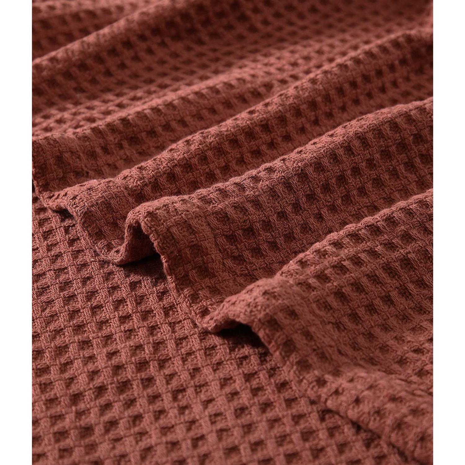 Eddie Bauer Solid Waffle Cotton Blanket - Image 4