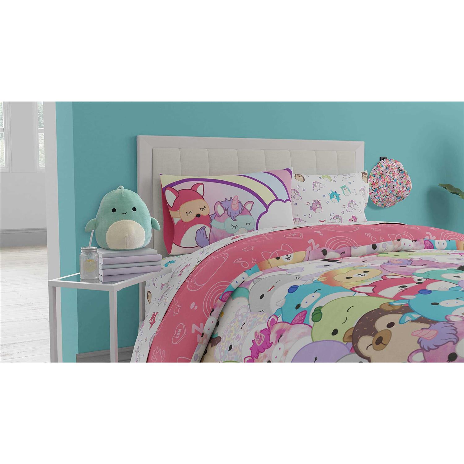 Franco Squishmallows Bedding Super Soft Comforter and Sheet Set with Sham - Image 3