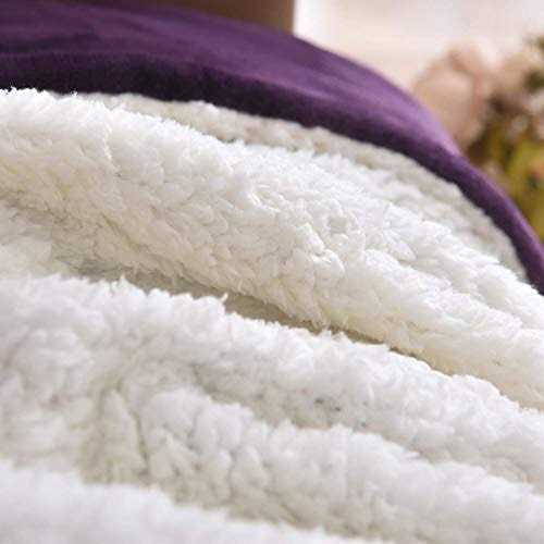 Nanpiper Bed Blanket Reversible Sherpa Flannel Throw Blanket Super Soft Fuzzy Plush Fleece Microfiber - Image 3