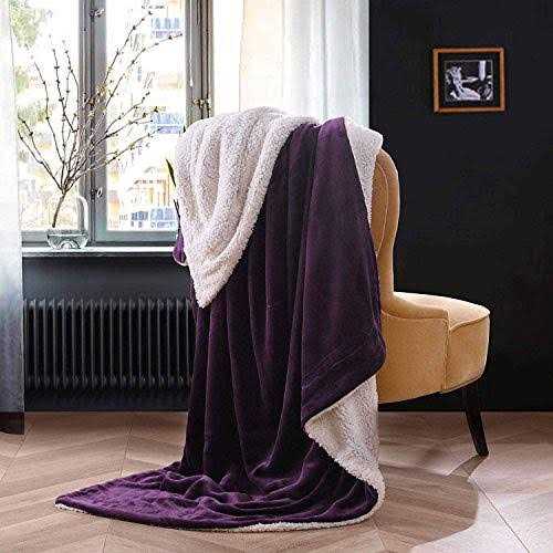 Nanpiper Bed Blanket Reversible Sherpa Flannel Throw Blanket Super Soft Fuzzy Plush Fleece Microfiber - Image 4