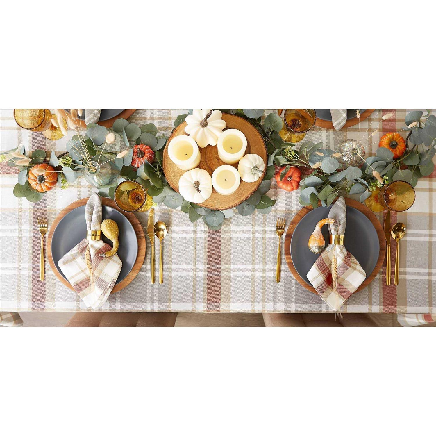 DII Cozy Picnic Plaid Tablecloth - Image 4