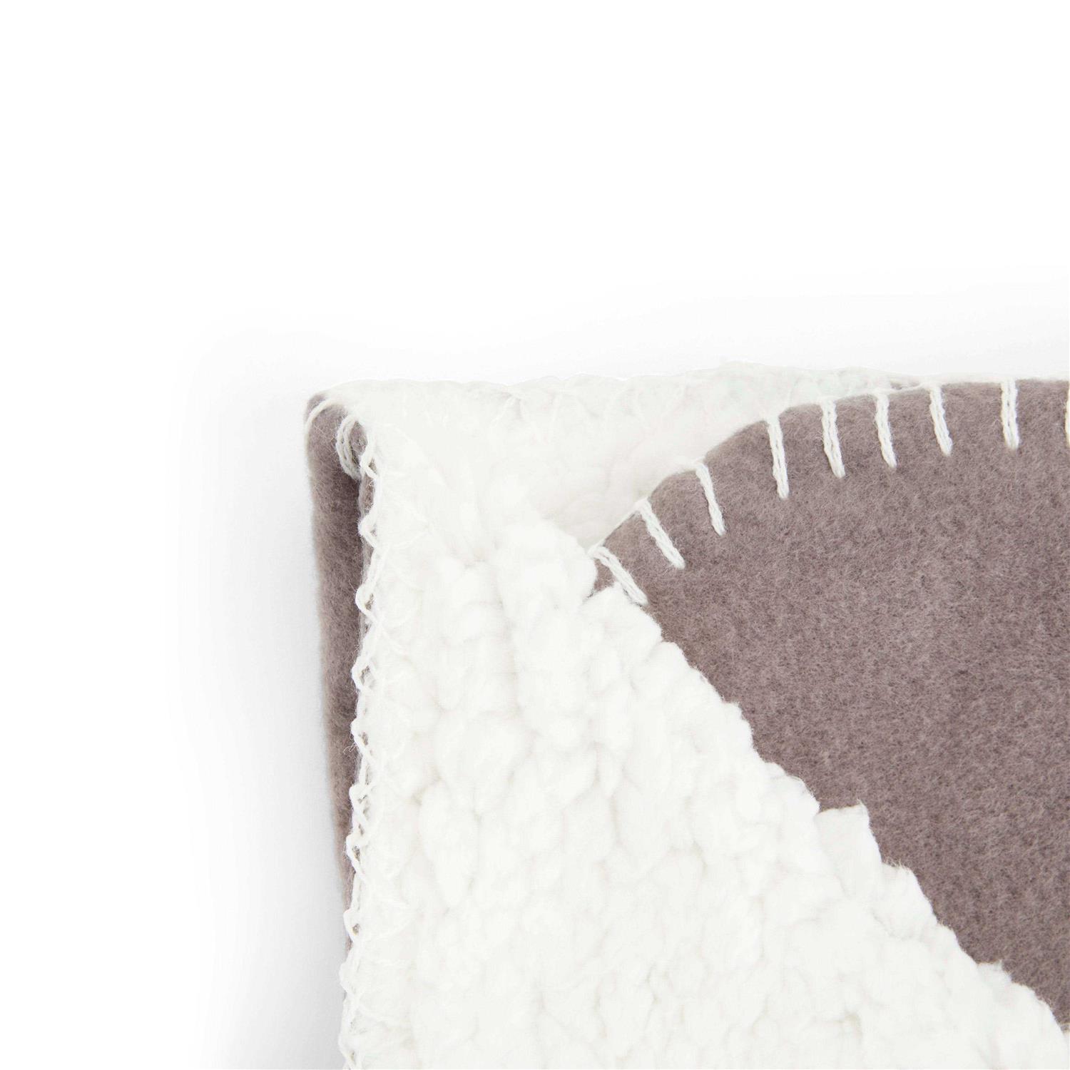 EveryYay Dark Gray Let's Snuggle Cozy Sherpa Pet Throw - Image 4