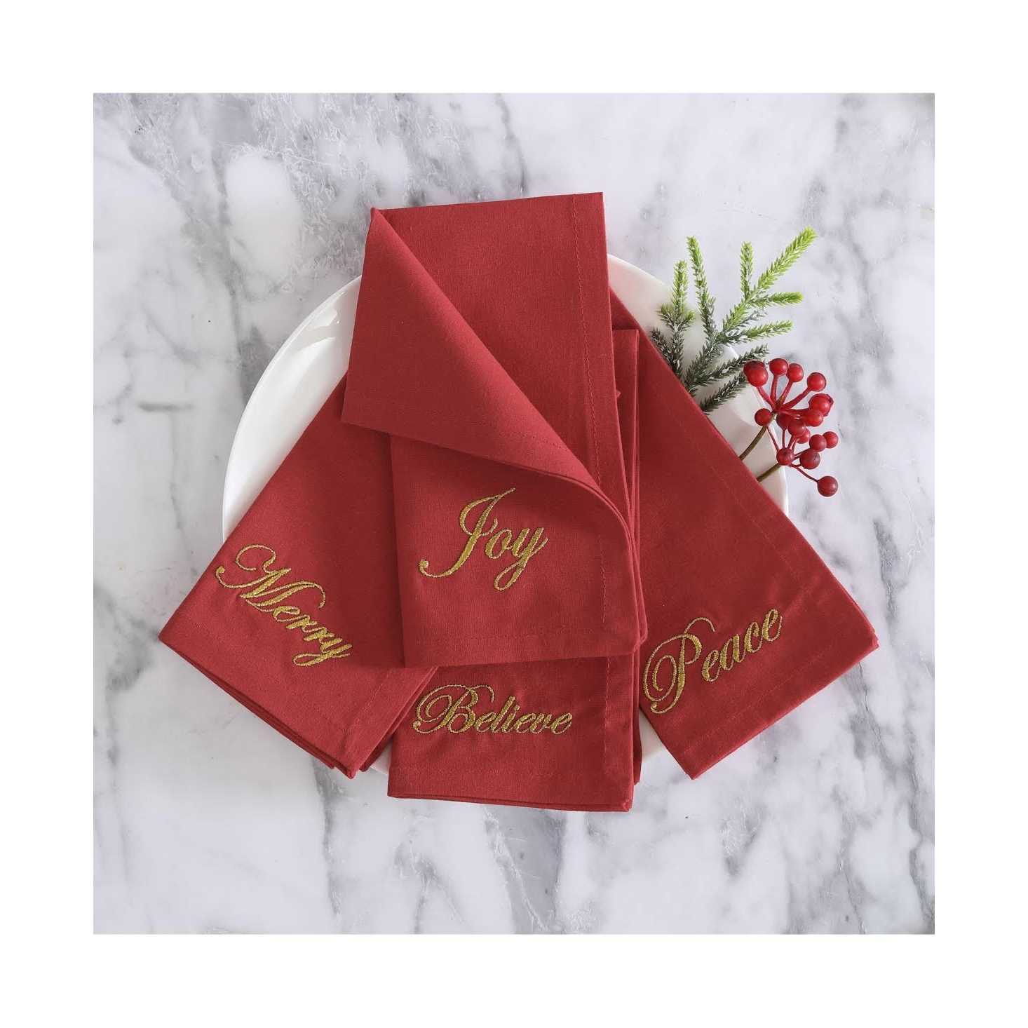 Elrene Holiday Sentiments Napkins - Image 3