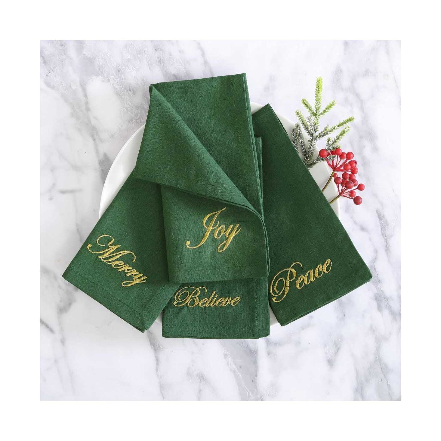 Elrene Holiday Sentiments Napkins - Image 4