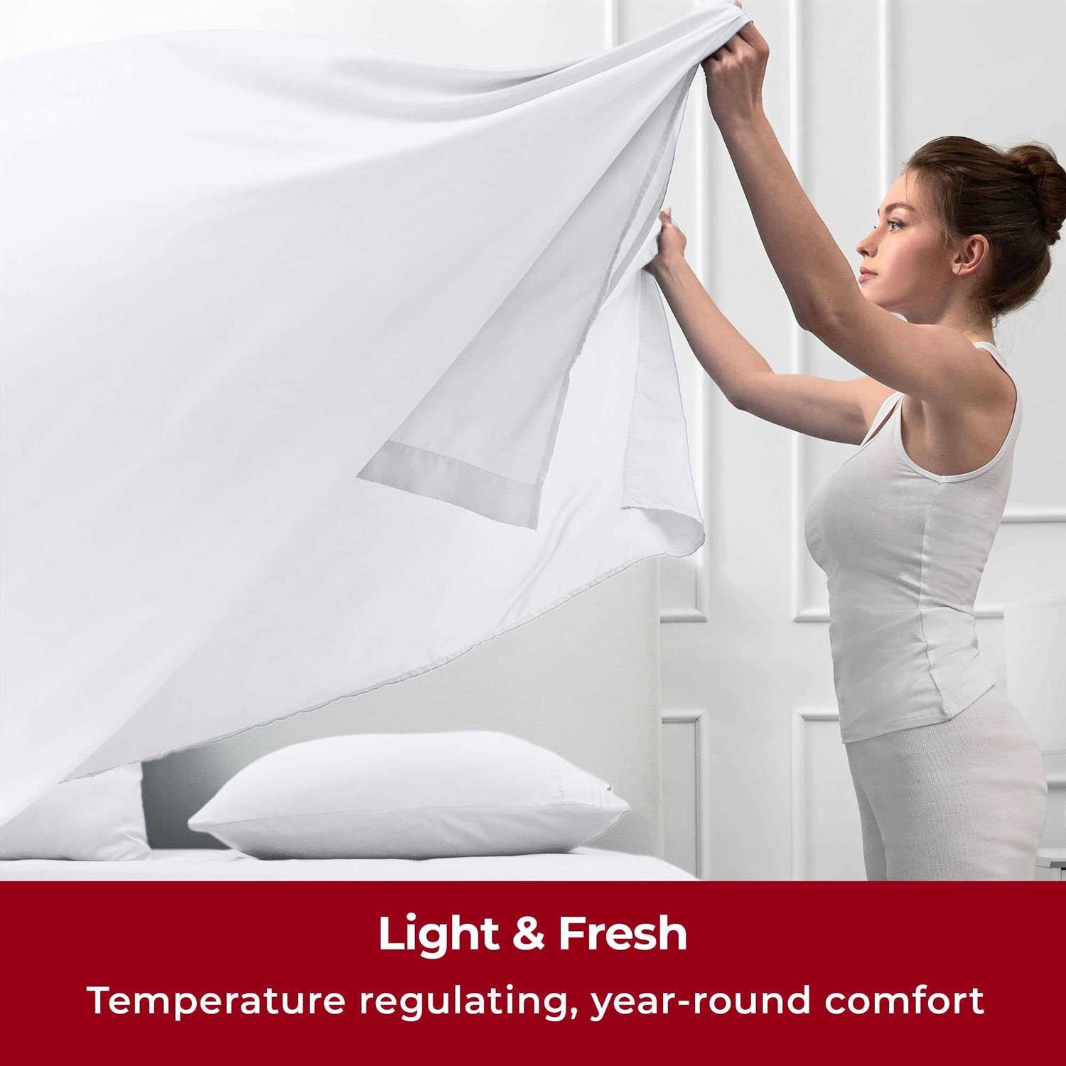 Mellanni Extra Deep Pocket Sheet Set 1800 Bedding - Image 4