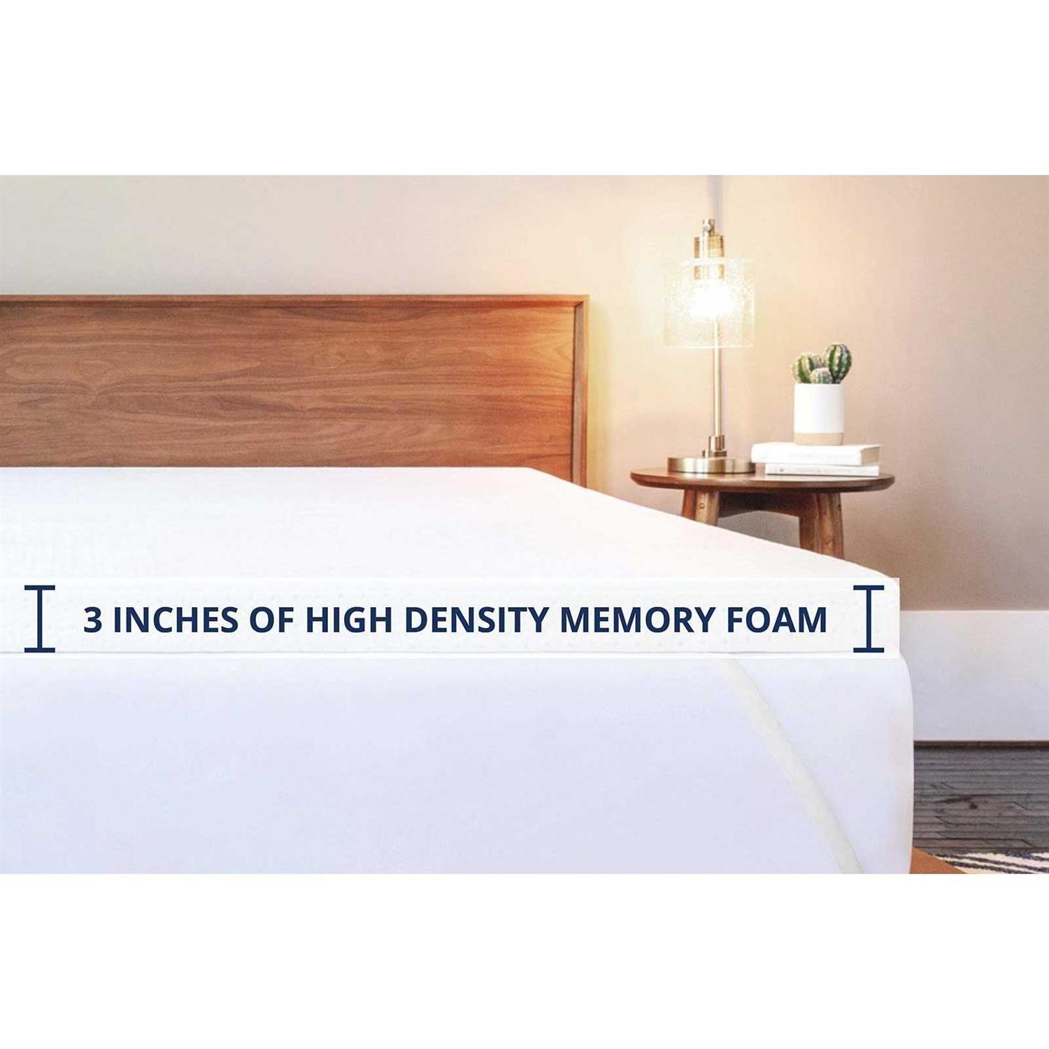 Viscosoft 3.5 Density 3-Inch Gel Memory Foam Mattress Topper - Image 5