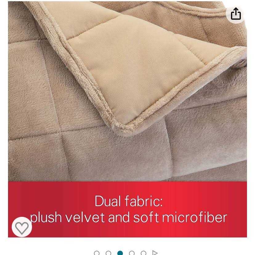 Reversible Sunbeam Weighted Microfiber Blanket - Image 5