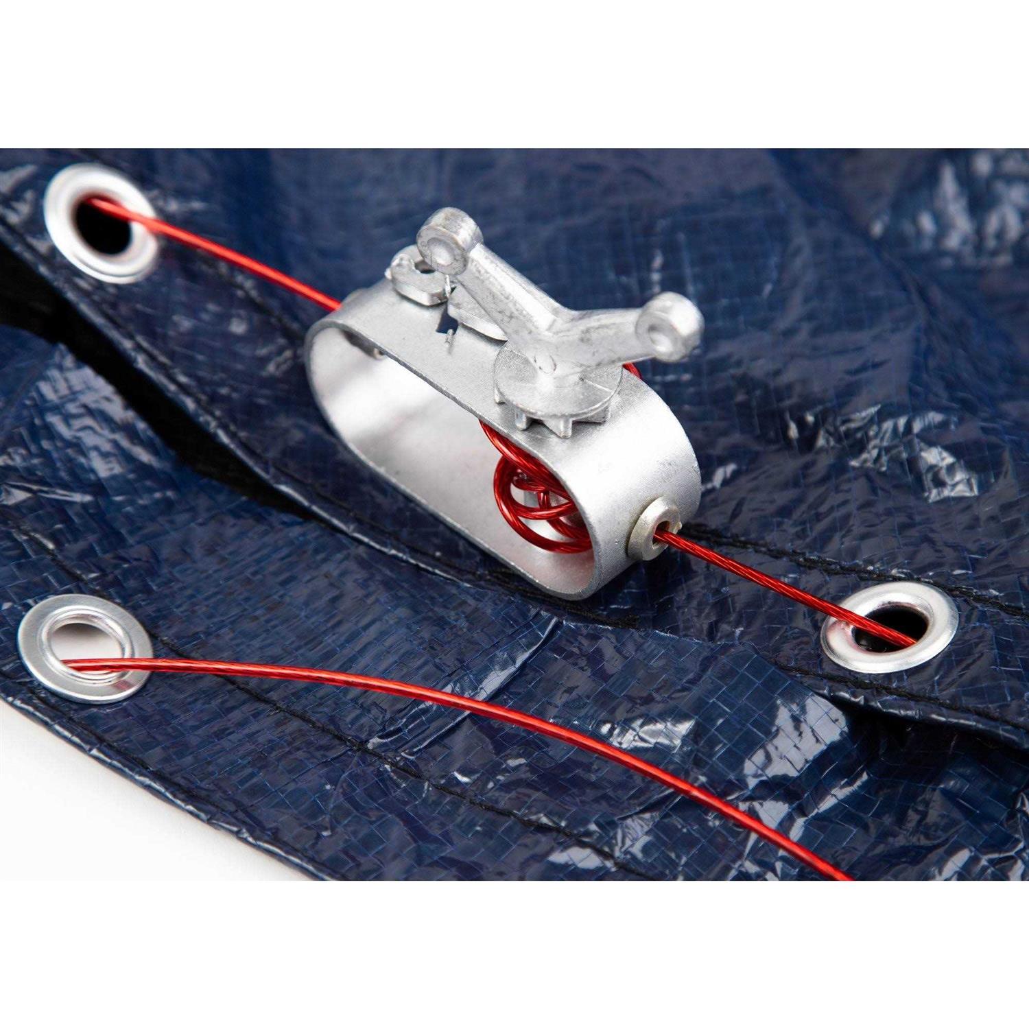 Blue Wave 8-Year Rectangular In Ground Pool Winter Cover - Image 3