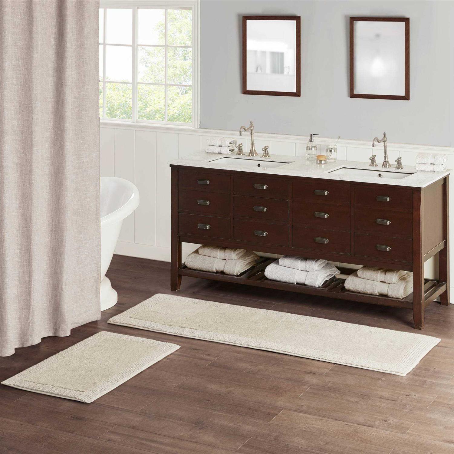 Madison Park Signature Splendor 100% Cotton Tufted 3000 GSM Reversible Bath Rug - Image 4