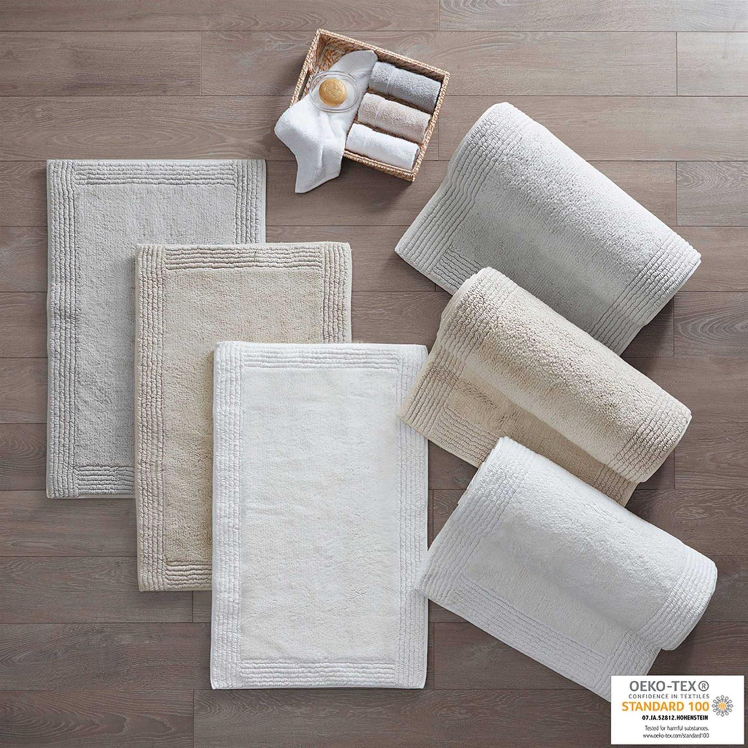 Madison Park Signature Splendor 100% Cotton Tufted 3000 GSM Reversible Bath Rug - Image 5