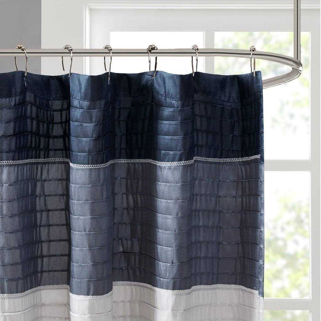 Madison Park Amherst Faux Silk Shower Curtain - Image 5