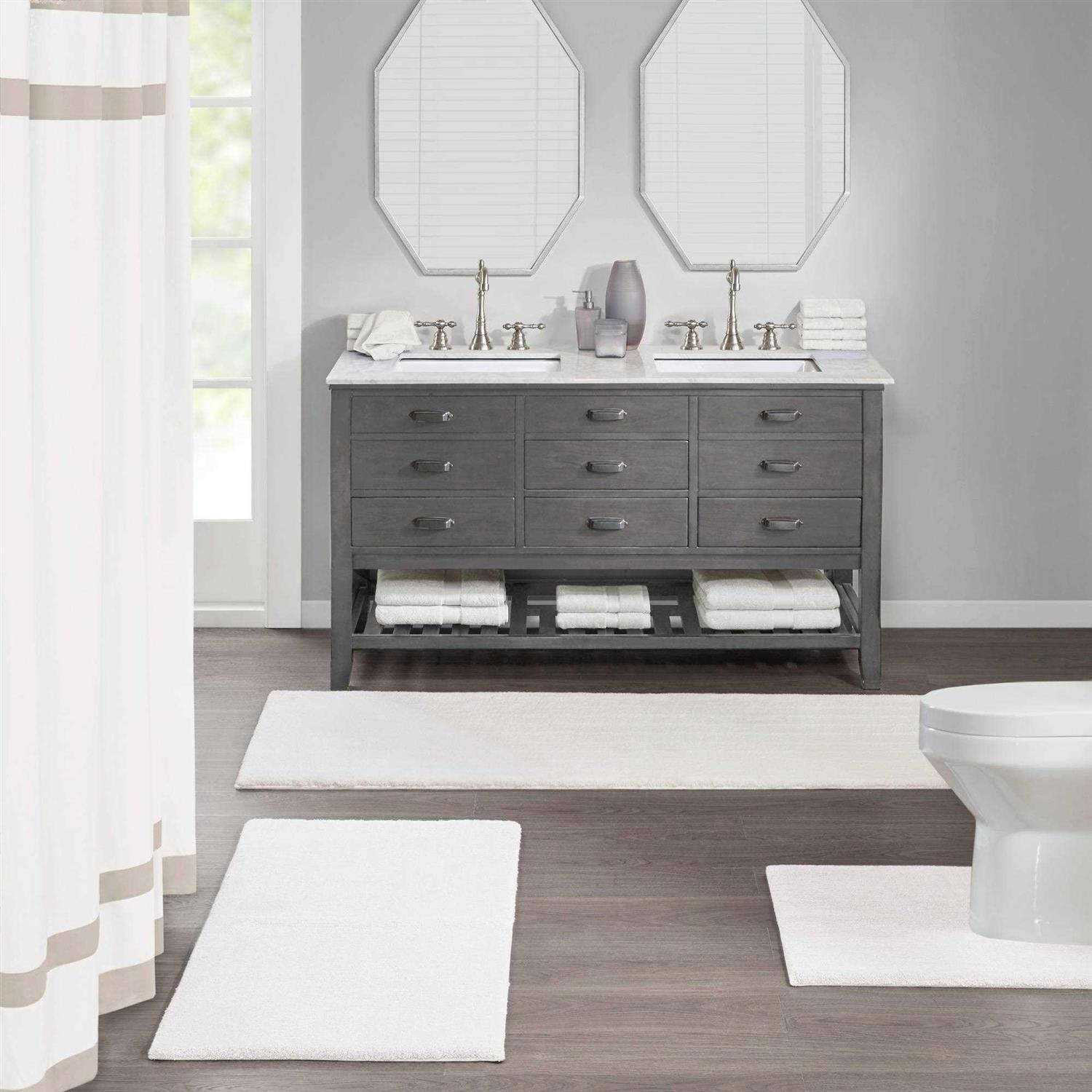 Madison Park Signature Marshmallow Bath Rug - Image 4
