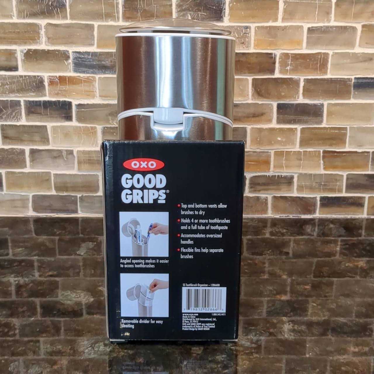 OXO Good Grips Stainless Steel Toothbrush Organizer - Image 3