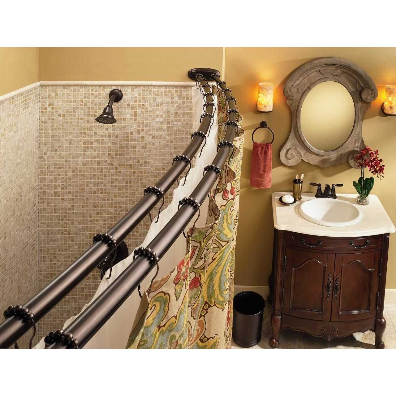 Moen Adjustable Curved Shower Rod - Image 4