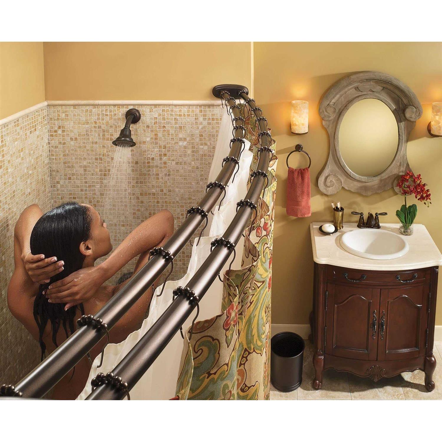 Moen Adjustable Curved Shower Rod - Image 5